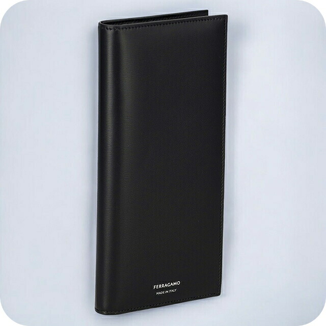 フェラガモ 長財布 メンズ Ferragamo 661331CALF NER 770 106 ブラック ウォレット ブランド 高級 おしゃれ プレゼント 実用的