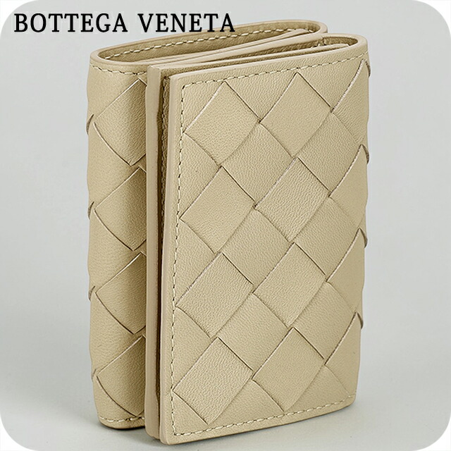 ボッテガ・ヴェネタ 三つ折り財布 三折財布 レディース ブランド BOTTEGA VENETA レザー Italy 666944-V3UH2 9776 ゴールド
