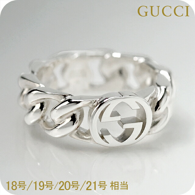 グッチ 指輪 メンズ レディース GUCCI インターロッキング ロゴ 843627 J8400 0818 シルバー アクセサリー 選べるモデル リング ジュエリー ブランド 高級 おしゃれ プレゼント 男性 実用的 かっこいい