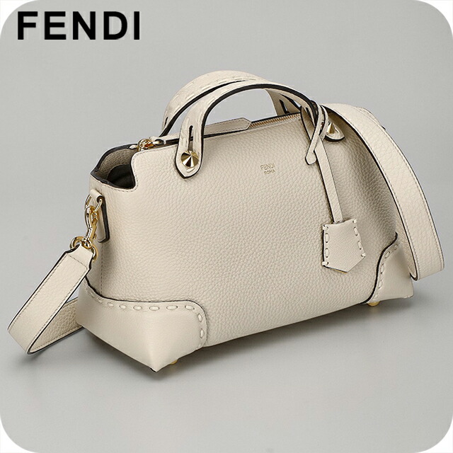 フェンディ ハンドバッグ レディース ブランド FENDI レザー ITALY 8BL146-0ANT2 F0VWM ホワイト 軽量 小さめ 手提げ 高級 おしゃれ プレゼント 女性 実用的 かわいい
