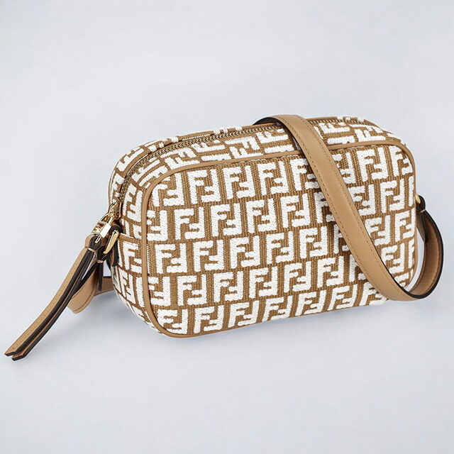 フェンディ ショルダーバッグ レディース FENDI 8BS0770APZQ F1MB1 ブラウン ホワイト 斜めがけ ブランド 高級 おしゃれ プレゼント 女性 実用的 かわいい