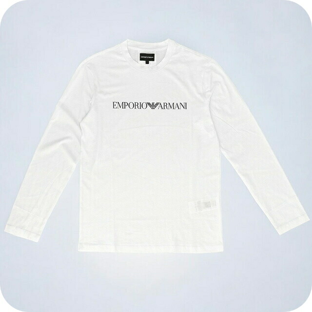 エンポリオ・アルマーニ Tシャツ メンズ ブランド EMPORIO ARMANI 8N1TN81JPZZ 0146 L ホワイト