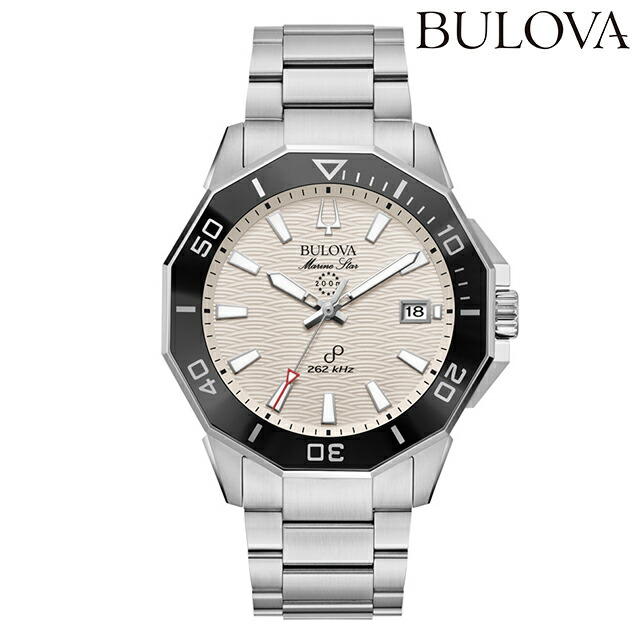 ブローバ マリンスター シリーズC プレシジョニストクォーツ 腕時計 ブランド メンズ BULOVA 96B426 アナログ ホワイト 白 おしゃれ 防水 プレゼント 男性 実用的