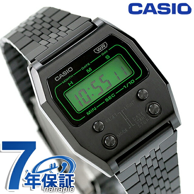 カシオ CASIO クォーツ 電池式 A1100B-1 プレミアムシリーズ ユニセックス メンズ レディース 腕時計 ブランド カシオ casio デジタル ブラック 黒 おしゃれ 防水 プレゼント 実用的