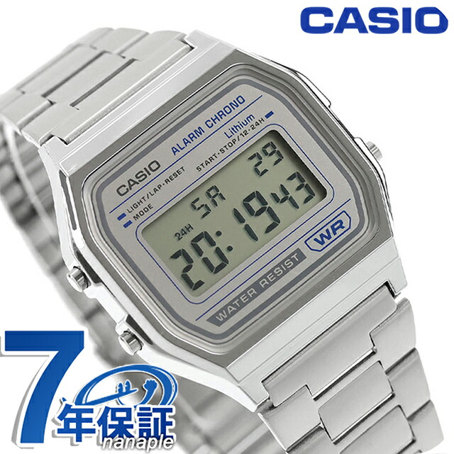 カシオ チープカシオ CASIO クラシック クォーツ 電池式 A158WEA-7 ユニセックス チプカシ メンズ レディース 腕時計 ブランド カシオ casio デジタル グレー おしゃれ 防水 かわいい プレゼント 実用的