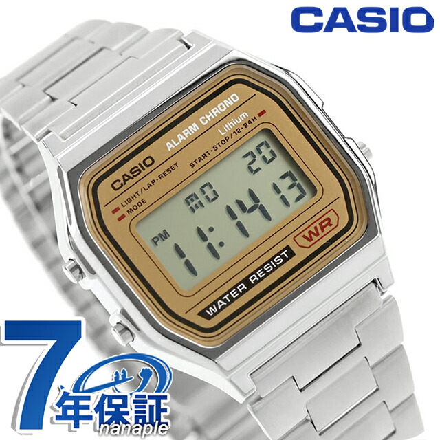 カシオ チープカシオ CASIO スタンダード クォーツ 電池式 A158WEA-9 WEB限定 ユニセックス チプカシ メンズ レディース 腕時計 ブランド カシオ casio デジタル キャメルベージュ おしゃれ 防水 かわいい プレゼント 実用的