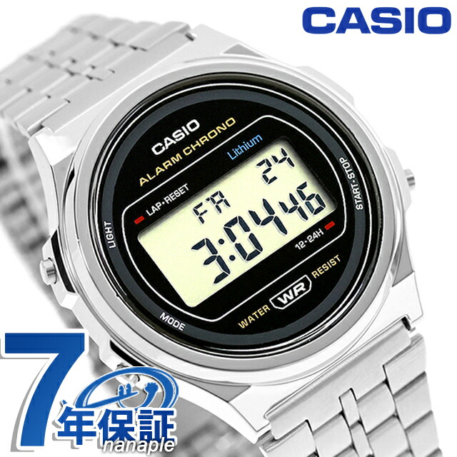 カシオ チープカシオ CASIO クォーツ 電池式 A171WE-1A ビンテージ 海外モデル ユニセックス チプカシ 腕時計 ブランド カシオ casio デジタル ブラック 黒 おしゃれ 防水 かわいい プレゼント 実用的 学生