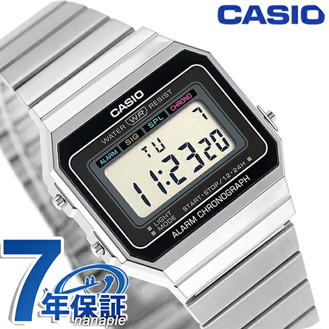カシオ チープカシオ CASIO クォーツ 電池式 A700W-1A スタンダード ヴィンテージ 海外モデル ユニセックス チプカシ メンズ レディース 腕時計 ブランド カシオ casio デジタル ブラック 黒 おしゃれ 防水 かわいい プレゼント 実用的 学生