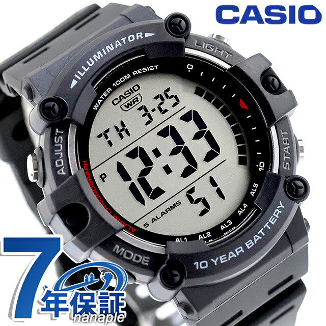 カシオ チープカシオ CASIO スタンダード クォーツ 電池式 AE-1500WH-1AV メンズ チプカシ 腕時計 ブランド カシオ casio デジタル グレー ブラック 黒 おしゃれ 防水 小さい 軽い かわいい プレゼント 実用的