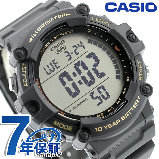 カシオ チープカシオ CASIO スタンダード クォーツ 電池式 AE-1500WHX-1AV 海外モデル メンズ チプカシ 腕時計 ブランド カシオ casio デジタル グレー ブラック 黒 おしゃれ 防水 小さい 軽い かわいい プレゼント 実用的