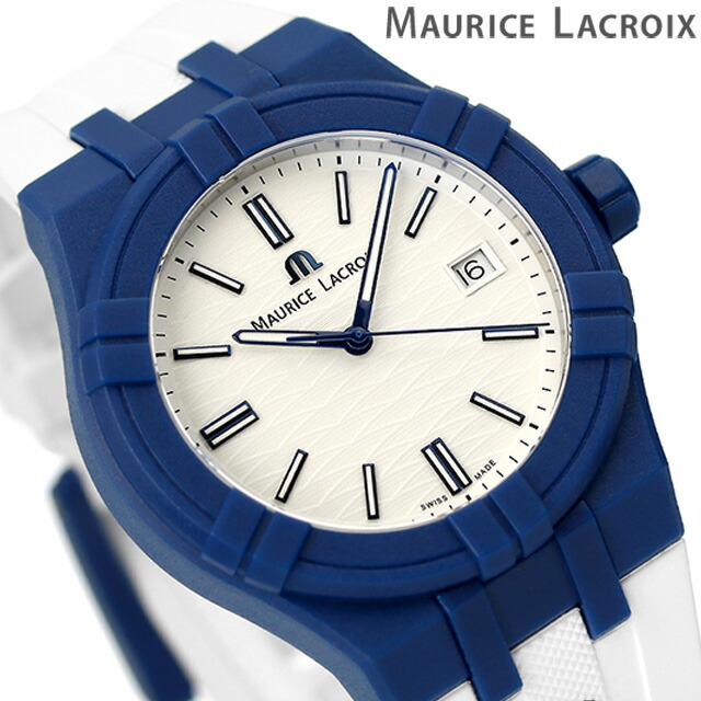 モーリスラクロア アイコン タイド クオーツ 腕時計 メンズ Aikon #tide MAURICE LACROIX AI2008-BBB11-300-0 アナログ シルバー ホワイト 白 スイス製 ブランド おしゃれ 防水 プレゼント 男性 実用的