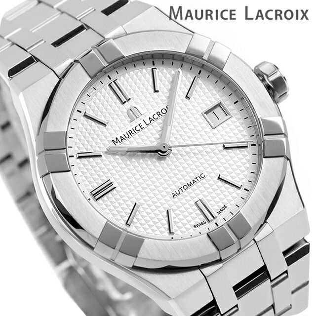 モーリスラクロア アイコン オートマティック 39mm 自動巻き 腕時計 ブランド メンズ MAURICE LACROIX AI6007-SS002-130-1 アナログ シルバー スイス製 おしゃれ 防水 プレゼント 男性 実用的