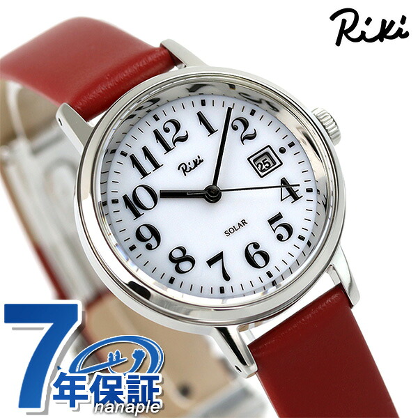 セイコー アルバ リキ スタンダード ソーラー レディース 腕時計 AKQD401 SEIKO ALBA Riki ホワイト レッド ブランド おしゃれ 防水 軽い 華奢 かわいい プレゼント 女性 実用的