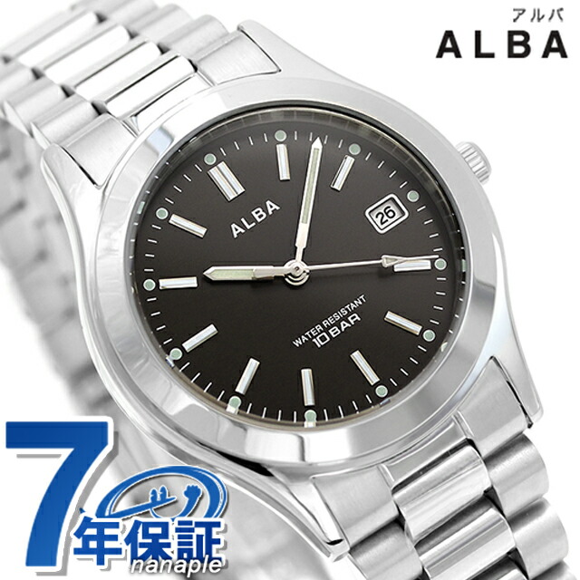 セイコー アルバ クオーツ 腕時計 メンズ SEIKO ALBA AQGK474 アナログ ブラック 黒 ブランド おしゃれ 防水 プレゼント 男性 実用的