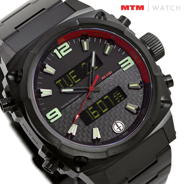 MTM エムティーエム エアー ストライク 2 チタン コンパス クロノグラフ GMT メンズ 腕時計 AS2-TBK-CBRD-MBTI AIR STRYK 2 時計 ブランド おしゃれ 防水 プレゼント 男性 実用的