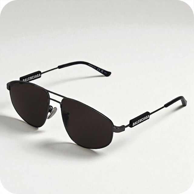 バレンシアガ サングラス メンズ ブランド BALENCIAGA BB0115S 001 ブラック