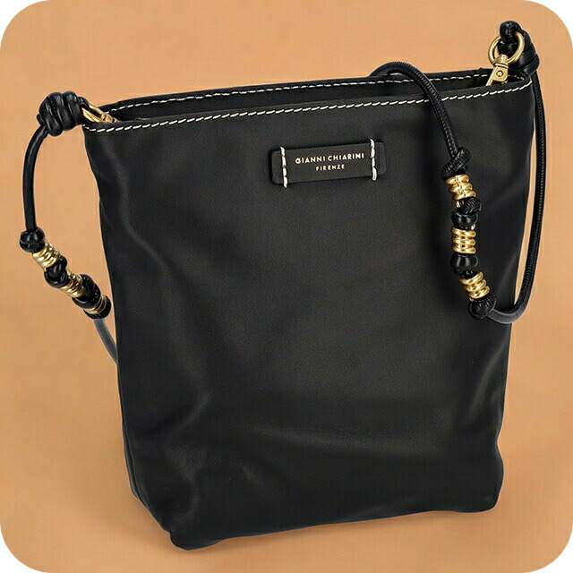 ジャンニキアリーニ ショルダーバッグ レディース ブランド GIANNI CHIARINI BS 10772 FOU-KNOT ブラック