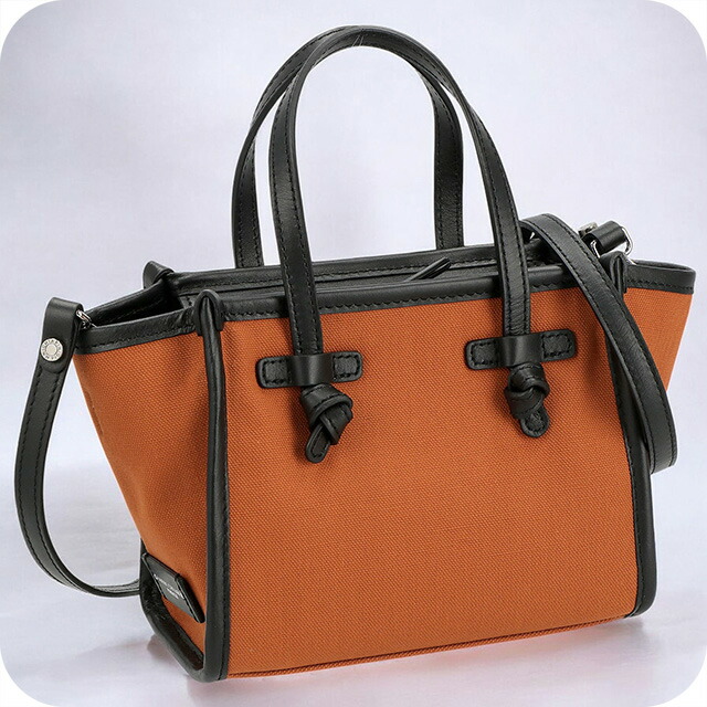 ジャンニキアリーニ ハンドバッグ レディース ブランド GIANNI CHIARINI BS 8065 CNV-SE オレンジ 軽量 小さめ 手提げ 高級 おしゃれ プレゼント 女性 実用的 かわいい