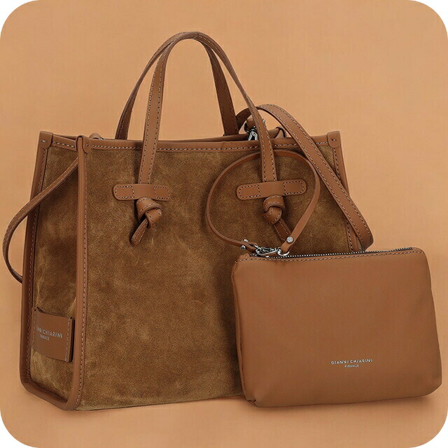 ジャンニキアリーニ トートバッグ レディース ブランド GIANNI CHIARINI BS 9752 CM-PL ブラウン