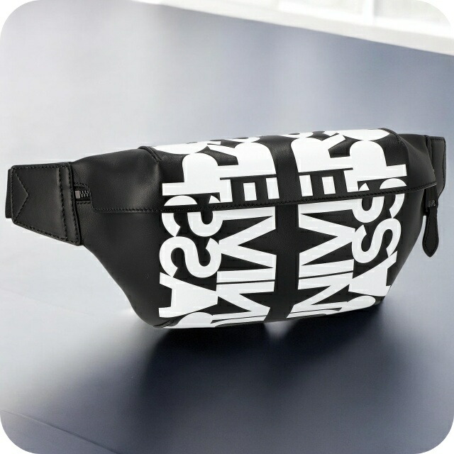 バ－バリ－ ボディバッグ メンズ ブランド BURBERRY 8051849 ブラック／ホワイト