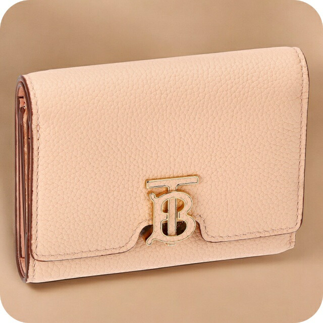 バ－バリ－ 三つ折り財布 レディース ブランド BURBERRY 8055219 ライトピンク ウォレット 高級 おしゃれ プレゼント 実用的