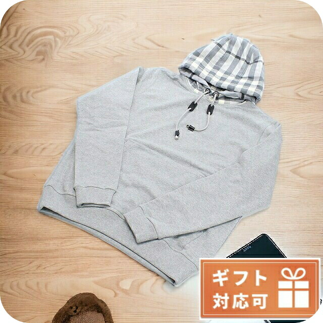 バーバリー パーカー メンズ BURBERRY コットン100% ポルトガル 8057010 PALE GREY MELANGE グレー系 ファッション 選べるモデル プレゼント 実用的