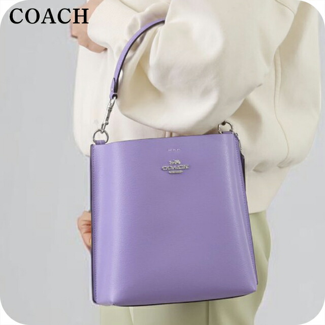 コーチ ハンドバッグ 2way ショルダーバッグ 斜めがけ レディース アウトレット ブランド COACH CA177 SV IZ パープル 軽量 小さめ 手提げ 高級 おしゃれ プレゼント 女性 実用的 かわいい