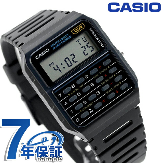 カシオ CASIO クォーツ 電池式 CA-53W-1Z スタンダード カルキュレーター 海外モデル ユニセックス メンズ レディース 腕時計 カシオ casio デジタル ブラック 黒 ブランド おしゃれ 防水 プレゼント 実用的