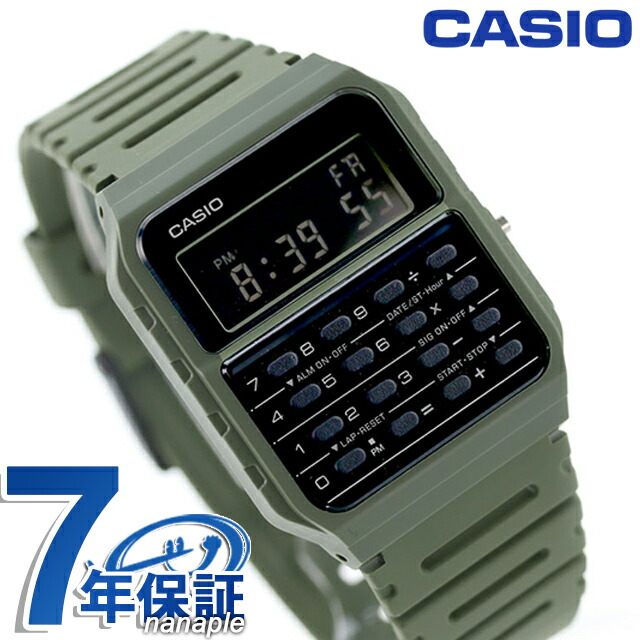 カシオ CASIO クォーツ 電池式 CA-53WF-3B クラシック チプカシ ユニセックス メンズ レディース 腕時計 カシオ casio デジタル ブラック グリーン 黒 ブランド おしゃれ 防水 小さい 軽い かわいい プレゼント 実用的