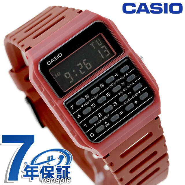 カシオ チープカシオ CASIO クォーツ 電池式 CA-53WF-4B クラシック ユニセックス チプカシ 腕時計 ブランド カシオ casio デジタル ブラック レッド 黒 おしゃれ 防水 かわいい プレゼント 実用的 学生