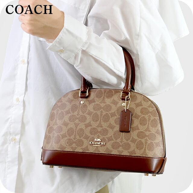 コーチ ハンドバッグ レディース ブランド COACH 27583 2WAY CCQ26 IMXHE 1 ブラウン バッグ 軽量 小さめ 手提げ 高級 おしゃれ プレゼント 女性 実用的 かわいい
