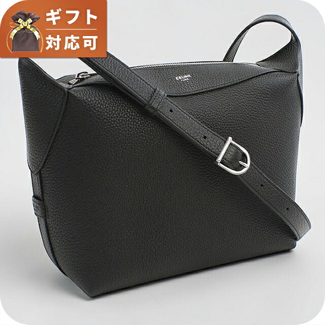 セリーヌ ショルダーバッグ メンズ ブランド CELINE レザー 12233 ブラック 斜めがけ ブランド 高級 おしゃれ プレゼント 男性 実用的 かっこいい