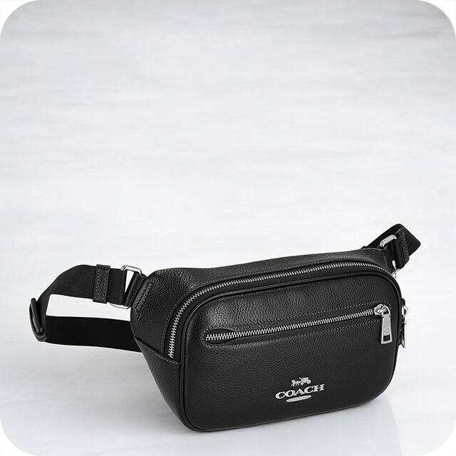 コーチ ボディバッグ ウエストポーチ メンズ アウトレット ブランド COACH CJ507 SVDTV ブラック ショルダーバッグ 斜めがけ 軽量 小さめ 高級 おしゃれ プレゼント 男性 実用的 かっこいい