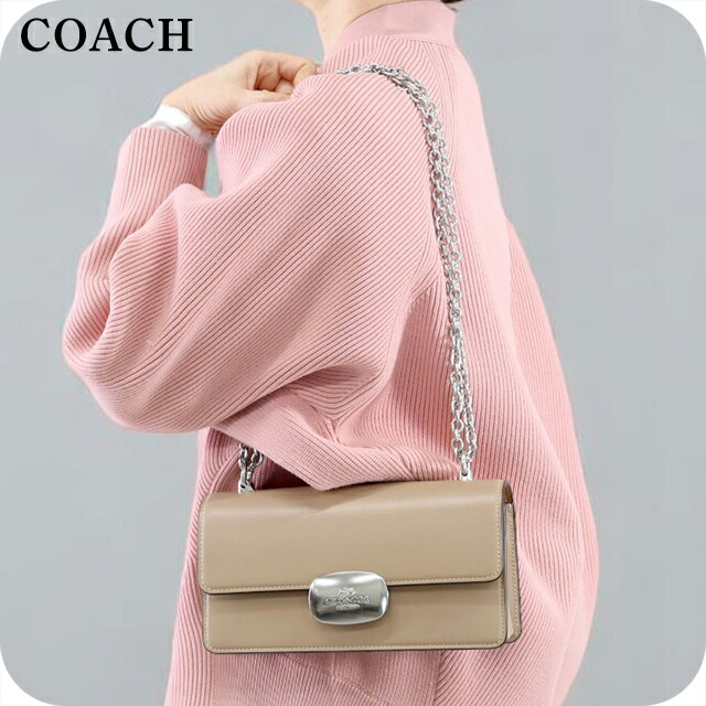 コーチ ショルダーバッグ メッセンジャーバッグ 2way ハンドバッグ レディース アウトレット ブランド COACH CP008 SV TP トープ ベージュ 斜めがけ 高級 おしゃれ プレゼント 女性 実用的 かわいい