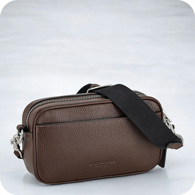 コーチ ショルダーバッグ メッセンジャーバッグ メンズ アウトレット ブランド COACH CR179 SVMPL シルバー/メイプル ブラウン 斜めがけ 高級 おしゃれ プレゼント 男性 実用的 かっこいい