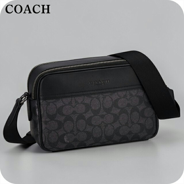 コーチ ショルダーバッグ メンズ ブランド COACH CV921 QBMI5 ブラック 斜めがけ ブランド 高級 おしゃれ プレゼント 男性 実用的 かっこいい