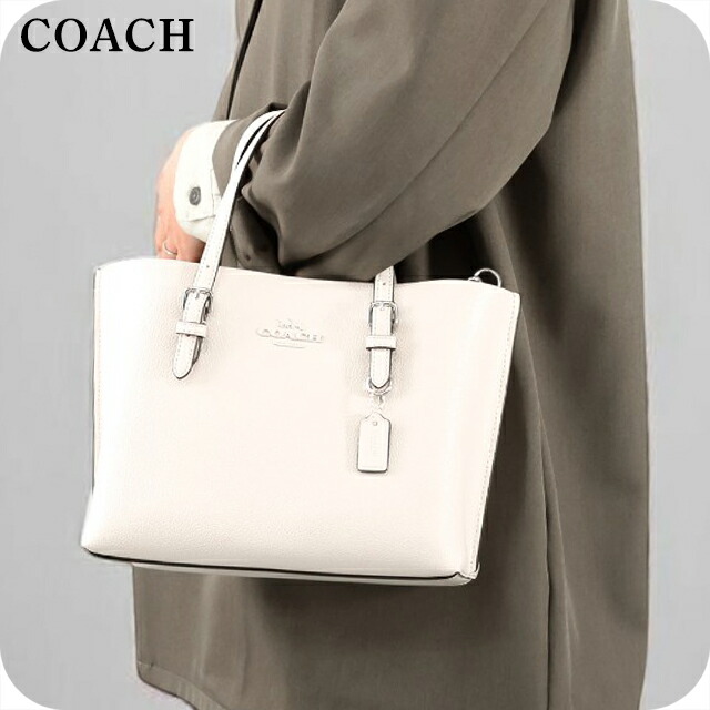 コーチ ハンドバッグ 2way ショルダーバッグ 斜めがけ レディース アウトレット ブランド COACH レザー CV966 SV HA チョーク ホワイト 軽量 小さめ 手提げ 高級 おしゃれ プレゼント 女性 実用的 かわいい