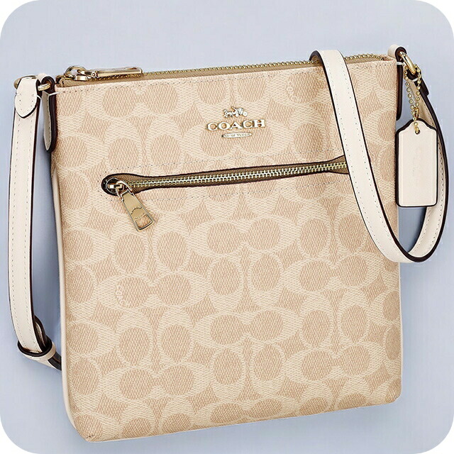 コーチ ショルダーバッグ メッセンジャーバッグ レディース アウトレット ブランド COACH シグネチャー CW325 IMXDM サンド ベージュ 斜めがけ 高級 おしゃれ プレゼント 女性 実用的 かわいい