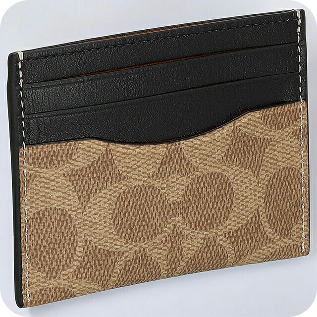 コーチ カードケース メンズ ブランド COACH シグネチャー CW366 NRX ブラウン/ブラック 定期入れ 高級 おしゃれ プレゼント 実用的