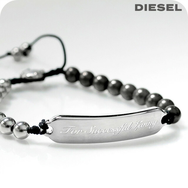 ディーゼル ブレスレット メンズ レディース ブランド DIESEL シルバー アクセサリー