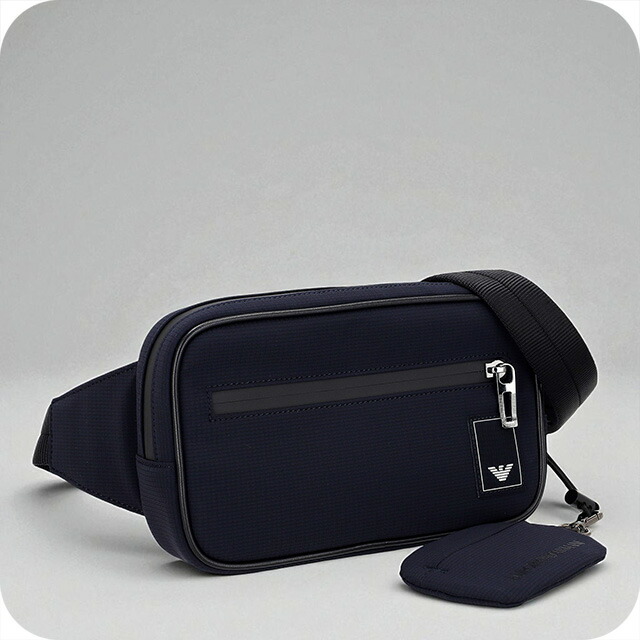 エンポリオ・アルマーニ ボディバッグ メンズ ブランド EMPORIO ARMANI EM000088-AF13841 ネイビーブルー