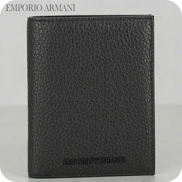 エンポリオ アルマーニ 名刺入れ コンパクト メンズ ブランド EMPORIO ARMANI China EM000957-AF13396 UC001 ブラック 高級 おしゃれ プレゼント 実用的