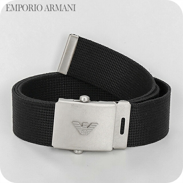 エンポリオ・アルマーニ ベルト メンズ ブランド EMPORIO ARMANI Italy EM001441-AF14203 UC001 ブラック