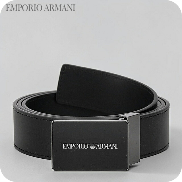 エンポリオ・アルマーニ ベルト メンズ ブランド EMPORIO ARMANI Italy EM005824-AF25470 UC001 ブラック