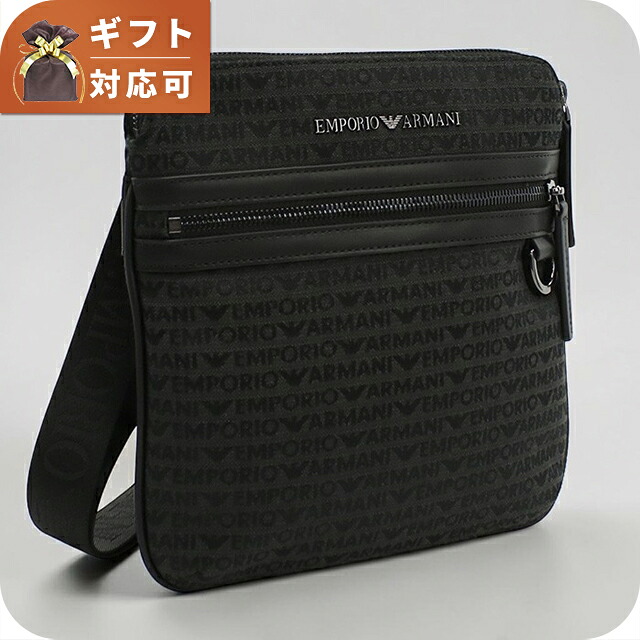 エンポリオ・アルマーニ 斜め掛け ショルダーバッグ メンズ ブランド EMPORIO ARMANI EM001780 ブラック