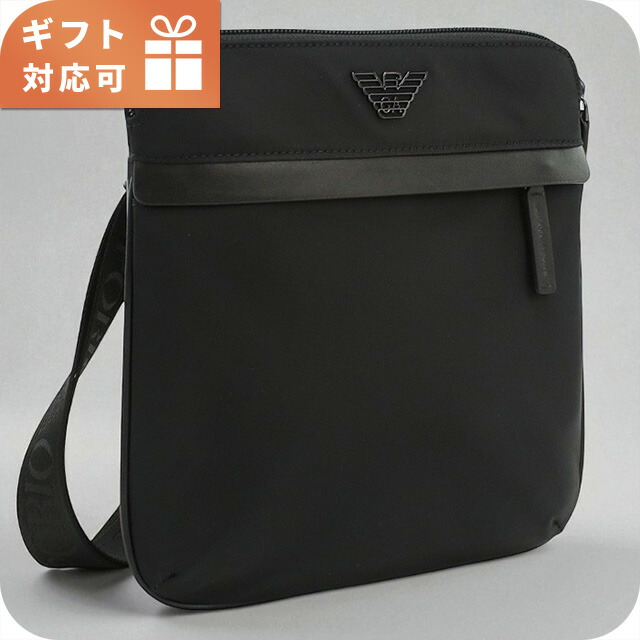 エンポリオ・アルマーニ 斜め掛け ショルダーバッグ メンズ ブランド EMPORIO ARMANI EM001807 ブラック バッグ