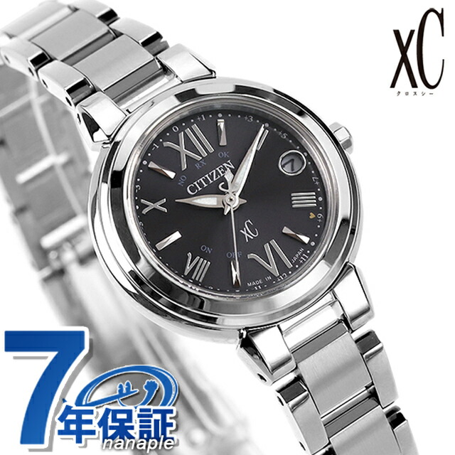 シチズン クロスシー ベーシックコレクション 光発電エコドライブ電波 腕時計 レディース ソーラー電波 CITIZEN xC ES9430-89E アナログ ブラック 黒 日本製 ブランド おしゃれ 防水 軽い 華奢 かわいい プレゼント 女性 実用的