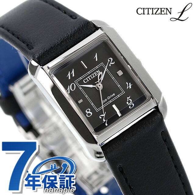 シチズン エル SQUARE Collection 光発電エコドライブ 腕時計 レディース ソーラー CITIZEN L EW5600-10E アナログ ブラック 黒 ブランド おしゃれ 防水 軽い 華奢 かわいい プレゼント 女性 実用的