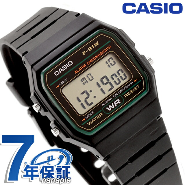 カシオ チープカシオ CASIO クォーツ 電池式 F-91W-3 スタンダード 海外モデル ユニセックス チプカシ 腕時計 ブランド カシオ casio デジタル ブラック 黒 おしゃれ 防水 かわいい プレゼント 実用的 学生 受験生 受験用 試験用 受験対応
