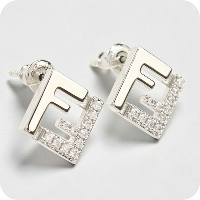 フェンディ ピアス レディース ブランド FENDI 8AL294 シルバー アクセサリー ジュエリー ブランド 高級 おしゃれ プレゼント 女性 実用的 かわいい